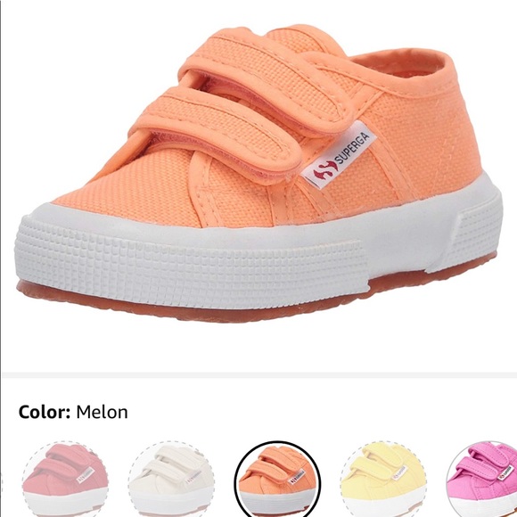 Superga Other - Superga kids Melon Velcro sneakers sz 7 toddler